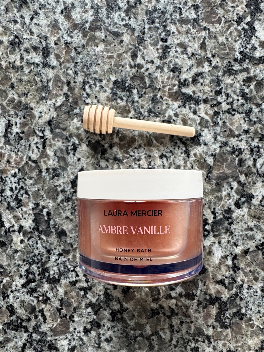 laura mercier Ambre Vanille Honey Bath - Peachy Amber Jar with Dipper